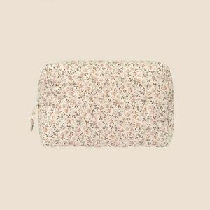 Papinelle Cream Floral Cosmetic Bag NWT